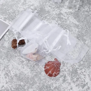 7 *9cm Drawstring Gift Bags Organza Beautiful Delicate Bag Jewelry - Picture 1 of 18