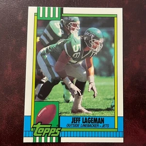 1990 Topps TIFFANY Set JEFF LAGEMAN #449 N.Y. JETS ** MINT ** HIGH GRADE - Picture 1 of 2