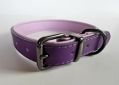 Perros de Glamour Atelier Lujo Púrpura Collar de Perro Hebilla Cierre Talla Grande Nuevo Foto 1 de 4