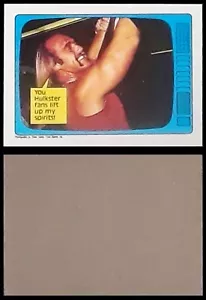1985 Topps Wrestling Stars Hulk Hogan #60 - rara tarjeta trasera en blanco - casi nueva - Imagen 1 de 1