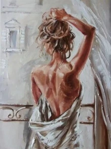 Paint By Numbers Adults kids Woman Figure Sheet DIY Painting Kit 40x50CM Canvas - Picture 1 of 11