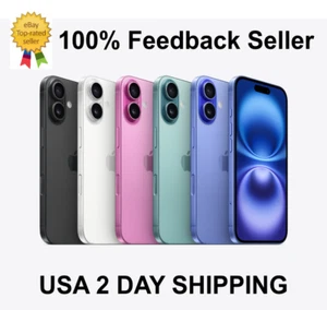 Apple iPhone 16 - PHYSICAL SIM TRAY - 128GB 256GB 512GB - USA 2 DAY SHIP - Picture 1 of 11