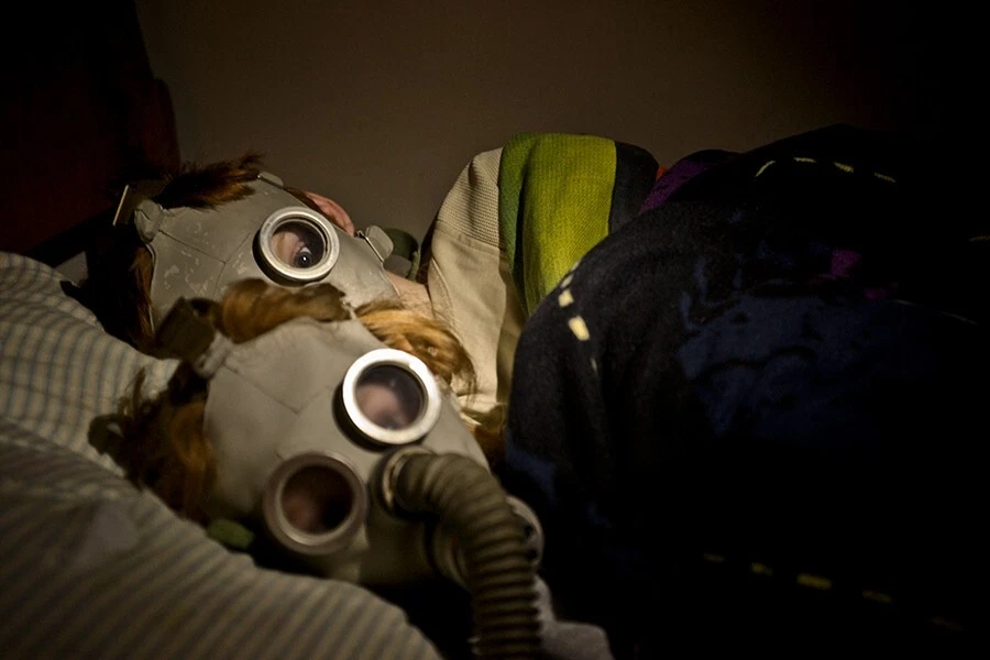 Unique Fine Art Photograph – Vintage Gas Mask Surreal Portrait – Limited Edition - Image 1 of 1