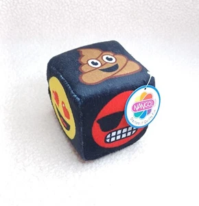 NANCO Emoji Plush Cube Mini Small 6 Sided, 6 Emoji Faces Stuffed Emoji's Plush - Picture 1 of 12