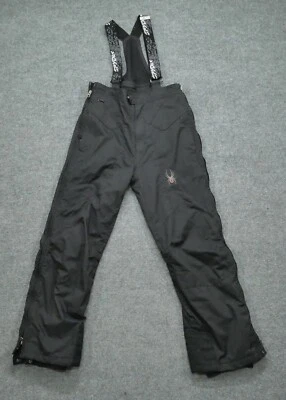 Spyder Pantalones de Nieve Juveniles 20 Negro Invierno Nieve Tirantes Niños 30x28 Foto 1 de 4