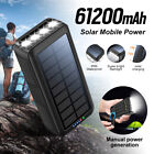 Handkurbel Solar Powerbank Tragbar Externer Batterie Ladegert /FM Radio LED USB
