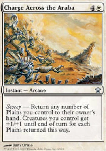 CHARGE ACROSS THE ARABA X4 4 4X Saviors of Kamigawa MTG Magic Cards DJMagic - Image 1 of 1