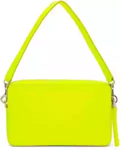 A_Plan_Application Neon yellow Leather Camera Shoulder Bag (Tag $1190)READ DESCR - Picture 1 of 9