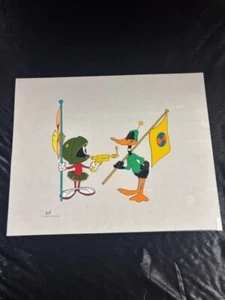 Warner Bros. Duck Dodgers sericel animation art Marvin the Martian Daffy Duck - Picture 1 of 3