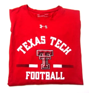Texas Tech Football Under Armour Men's Large Red Long Sleeve Shirt NCAA - Picture 1 of 5