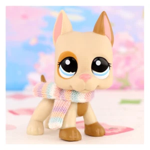 LPS Brown Great Dane #1647 with Scarf Bobble Head Pets Kids Gift Collectable Toy - Picture 1 of 4