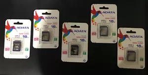 (x5) ADATA Premier micro 16gb SDHC UHS-I Memory Card - Picture 1 of 3
