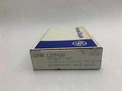 Arrow Hart 1618C NIB Yellow Alum W/P Lift Cover Wall Plate GE LD7420 #A62 - Image 1 of 3