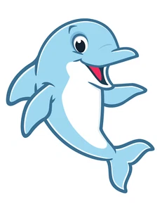 Autoaufkleber Sticker Delfin Aufkleber 9X9 cm - Picture 1 of 10