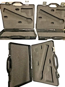 Three (3) SHURE mic microphone cases good clips hinges and lid / base foam USED - Picture 1 of 8