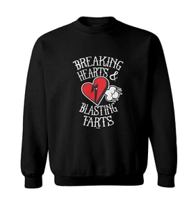 Breaking Hearts & Blasting Farts - Valentine Funny Gas Toddler Crewneck Sweater - Picture 1 of 8