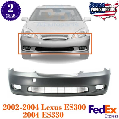 Front Bumper Cover Primed For 2002-2004 Lexus ES300 / 2004 ES330 - Image 1 of 4