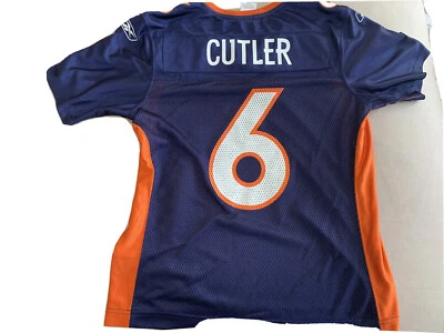 Camiseta de fútbol americano Reebok de los jugadores de la NFL Denver Broncos Jay Cutler #6 juvenil mediana Foto 1 de 4
