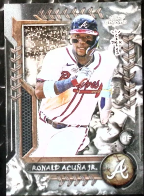 TRAVIS SCOTT Cactus Jack X TOPPS CHROME RONALD ACUNA JR. BASE CARD - Image 1 of 2