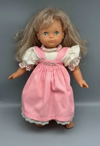 Bambola bionda vintage FAMOSA vestito rosa alta 19" made in Spain - Foto 1 di 15