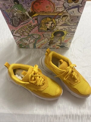 Wms. Jeffrey Campbell Yellow Lo-Fi  Pedag International Lady Sneakers US9M EUR40 - Imagem 1 de 4