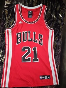 Jimmy Butler #21 Chicago Bulls NBA Adidas Red Fast Break Jersey Women's Dmall - Picture 1 of 7