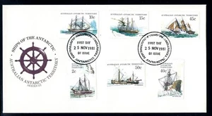ANTARCTIC TERRITORY AAT 1981 Ships Series 3 Mawson Cancel First Day Cover FDC - Picture 1 of 2