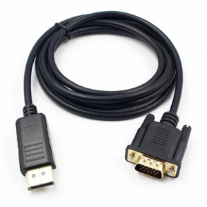 6 Ft DisplayPort DP to VGA / SVGA Adapter Cable - Picture 1 of 1