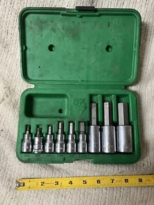 SK Tools 19734 Hex Bit Metric Socket Set 3/8" and 1/2" Drive - 9pc Set - Bild 1 von 4
