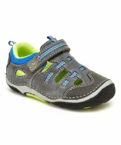 NEW IN BOX! STRIDE RITE SRT REGGIE STRETCH FISHERMAN SANDAL GREY MULTI 5M - Picture 1 of 5