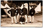 MILITARIA - 1914-1918 - CARTE PHOTO - 5 soldats au campement