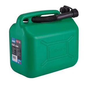 Draper Plastica Tanica Carburante 10L Verde con Una Flessibile Bocca 09055 - Foto 1 di 2