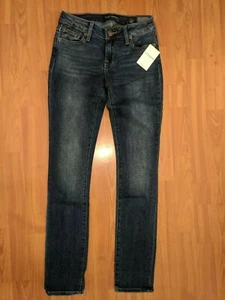 NWT Lucky Brand Lolita Mid Rise Skinny Dark Wash Denim Jean -  Size 24 x 31 - Picture 1 of 5