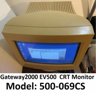 Vintage Gateway2000 CRT Video Monitor EV500 - Model 500-069CS - Image 1 of 4