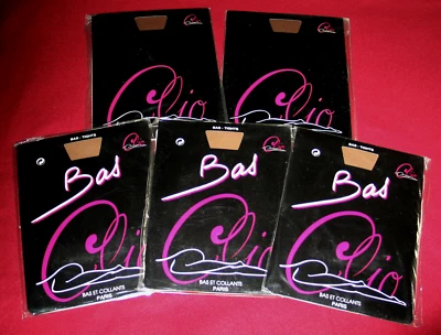 5 PAIRES BAS PJ CLIO BIEN ETRE T 1 NYLON MOUSSE 2 ZIBELINE 3 VISON LINGERIE SEXY - Photo 1/4