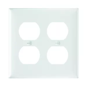 Legrand SP82W 15A/125V Duplex Buchsenöffnungen, zweifach (weiß) - Bild 1 von 1