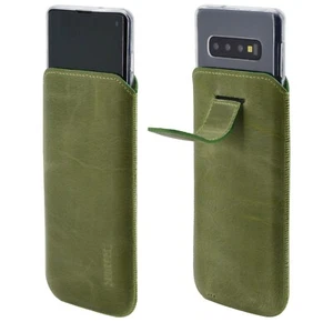 Funda De Cuero Suncase Kiwi Verde + Funda De Silicona Para Samsung Galaxy S10E - Imagen 1 de 7