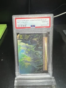 sorcery contested realm psa 10 Alpha Foil Rift Valley. POPULATION 1!!! - Picture 1 of 2