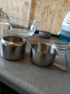 Old Hall Stainless Steel Milk Jug And Sugar Bowl - Picture 1 of 2