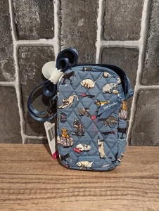 Vera Bradley 🐈 CAT'S MEOW Easy RFID Crossbody Bag Purse Phone Case New V171B - Picture 1 of 3