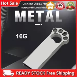 USB Flash Drive Cat Paw USB 2.0 Pendrive Jump Drive with Keychain Hole - Bild 1 von 7