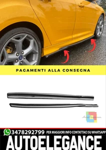 🔥Sotto minigonne adatto per Ford Focus ST Mk3 11+ Lower Extension nero lucido🔥 - Foto 1 di 10
