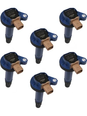 Accel Ignition Coil Pack Super Coil Coil-On-Plug Blue Ford EcoBoost (140646B-6) - Image 1 of 4