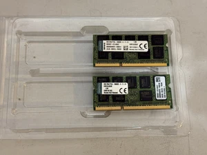 KINGSTON 16Gb (2x8Gb) DDR3L 1333MHz PC3L-10600 CL9 SODIMM 204-Pin ECC Laptop RAM - Picture 1 of 4