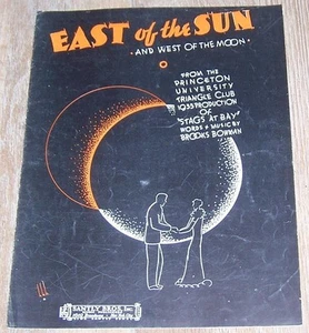 East of the Sun West of the Moon Princeton University 1935 Theater Sheet Music - Picture 1 of 1