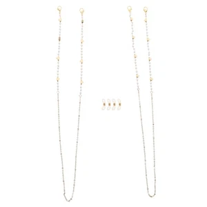 2 Pcs Glasses Chain Accessories Miss Women's Straps Neck Eyeglasses Cord - Photo 1/12