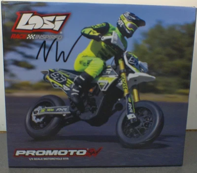 Motocicleta sin escobillas Losi Promoto-SM FXR Supermoto 1/4 (blanca/FRX) LOS-22310 Foto 1 de 4