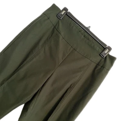 N. Directions 12 Olive Green Pull on Stretchy Pants, Business Casual Office b31 - Image 1 of 4