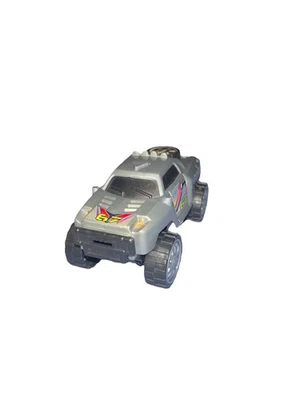 Turbo Wheels Monster Truck Toy Car Jeep Gray #67 Lights & Sound Tested WORKS 4" - Image 1 of 4