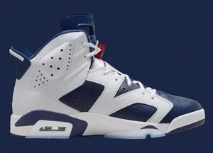 New Air Jordan 6 Retro Olympic Midnight Navy White CT8529 164 2024 Size 9 - Picture 1 of 6